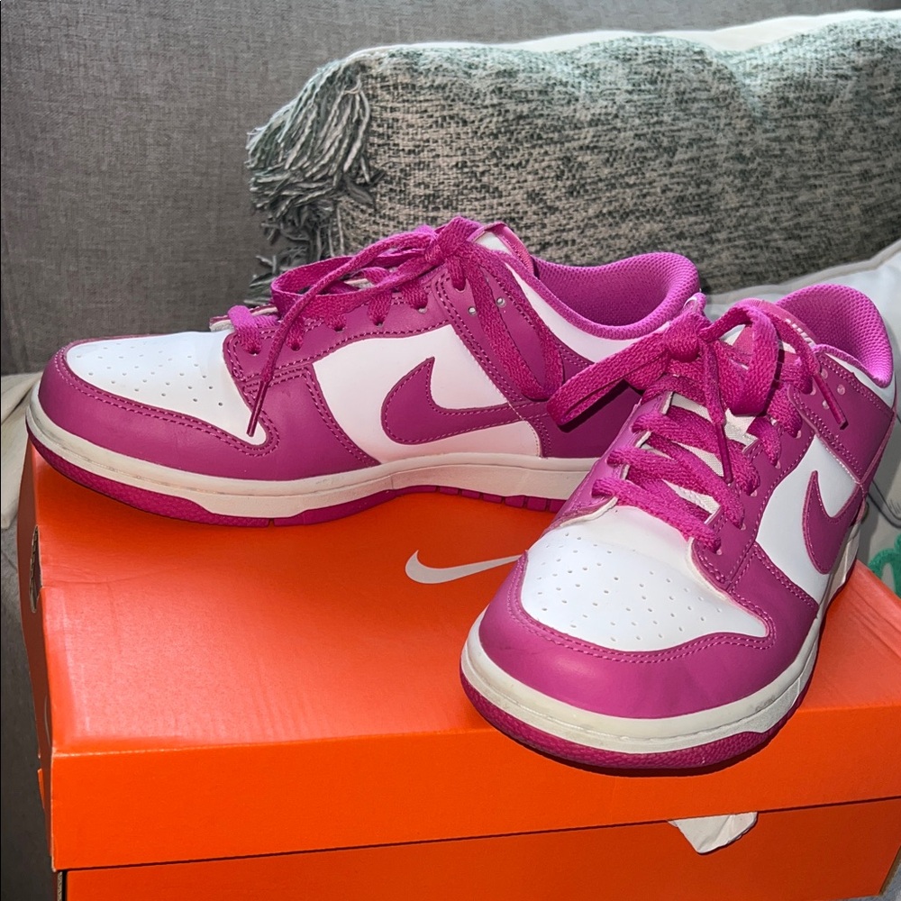 Nike Fuchsia and White Athletic Shoes